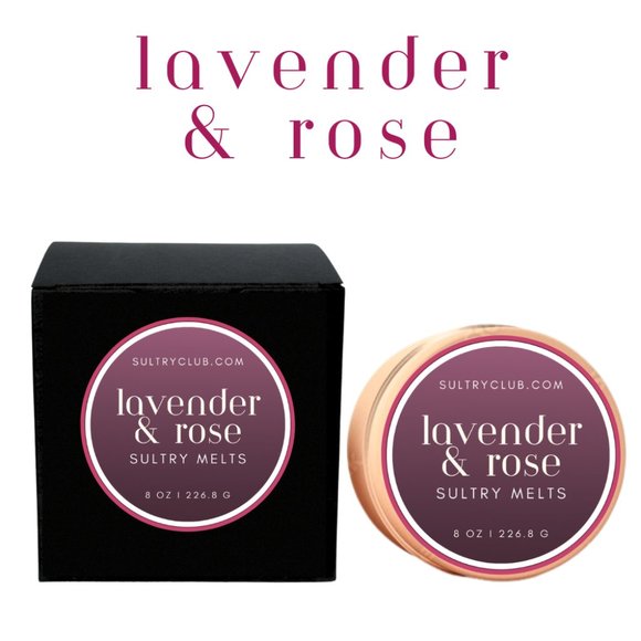 Lavender & Rose Sultry Melts/Travel Candle - Picture 2 of 4